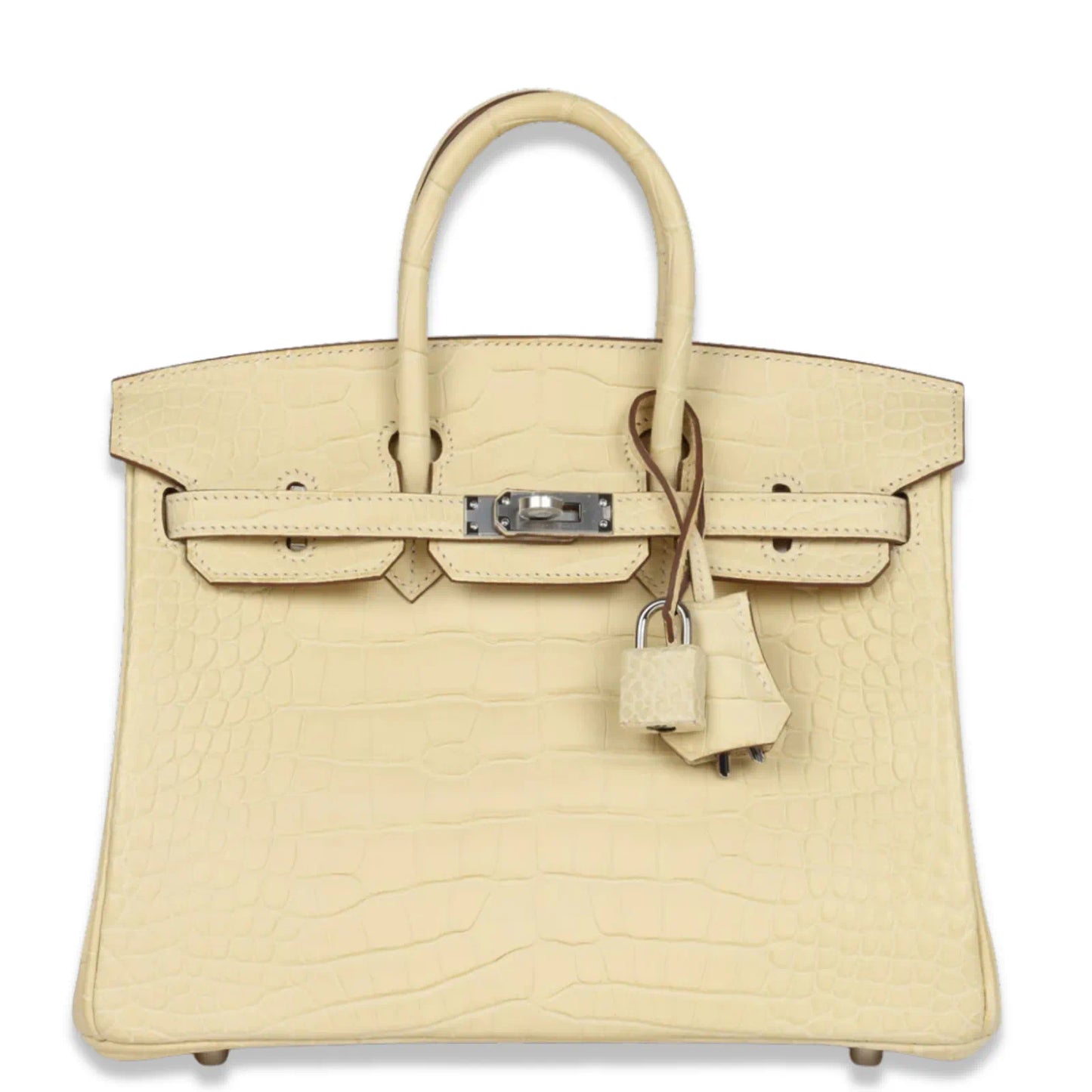 HERMÈS BIRKIN 25 VANILLE MATTE ALLIGATOR BAG