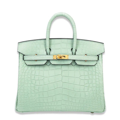 HERMÈS BIRKIN 25 VERT D'EAU MATTE ALLIGATOR BAG