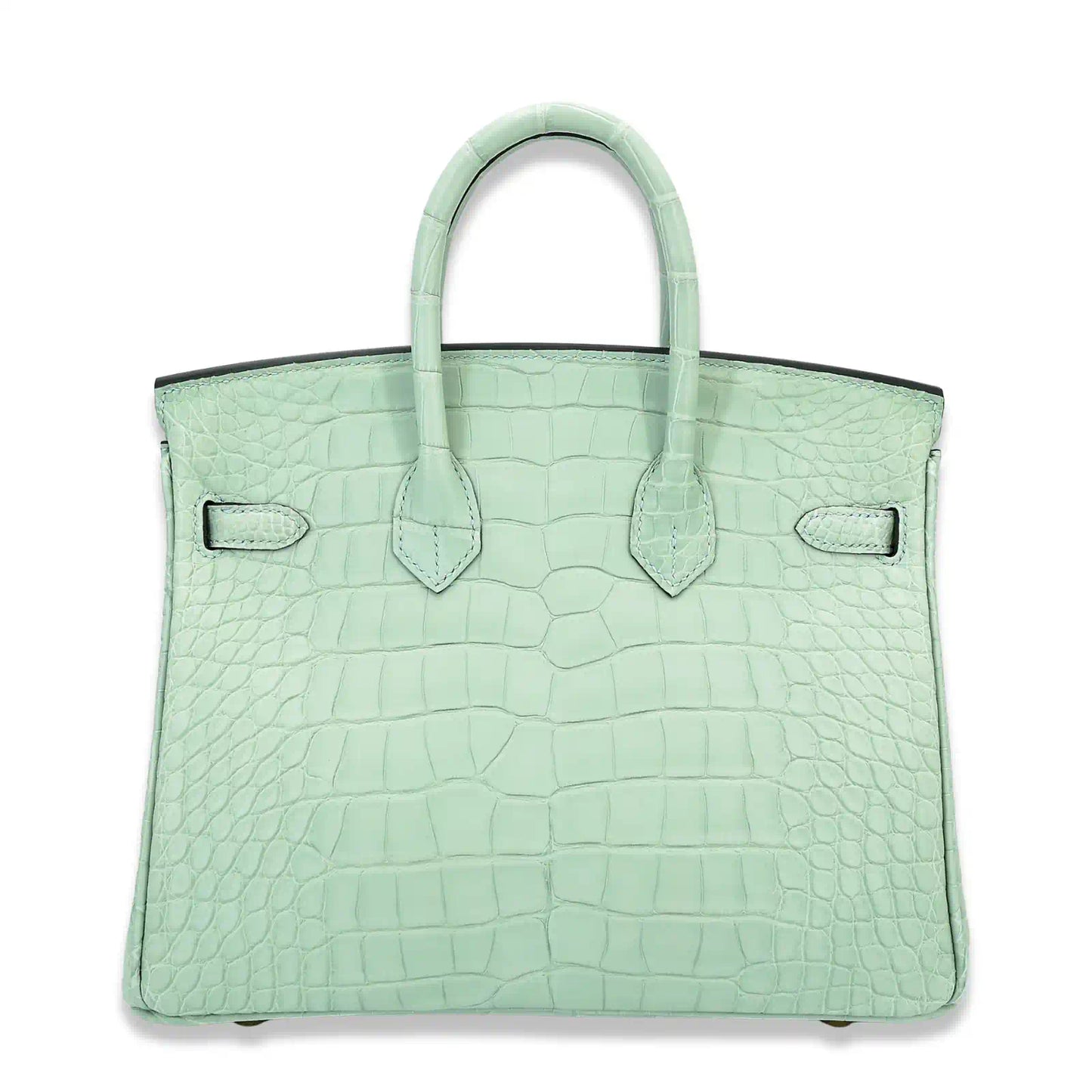 HERMÈS BIRKIN 25 VERT D'EAU MATTE ALLIGATOR BAG