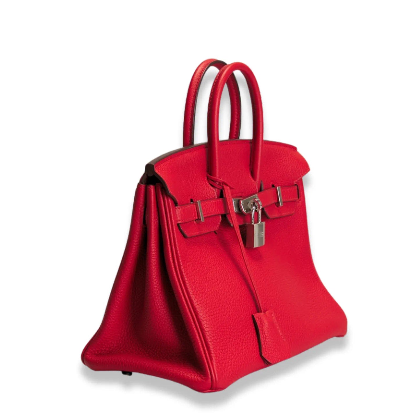 HERMÈS BIRKIN 25 GERANIUM TOGO LEATHER BAG