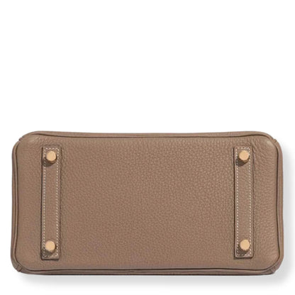 HERMÈS BIRKIN 25 ETOUPE TOGO LEATHER BAG