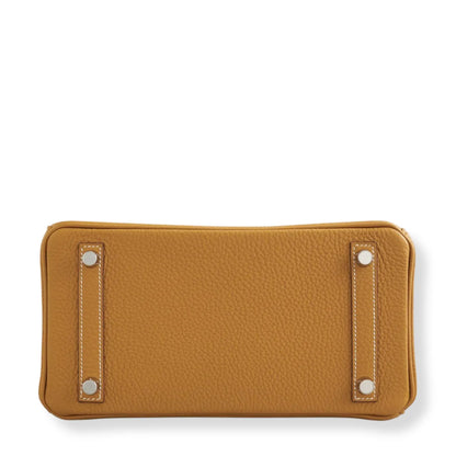 HERMÈS BIRKIN 25 NATURAL SABLE TOGO LEATHER BAG