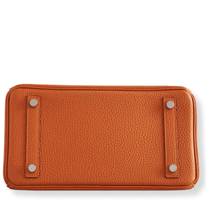 HERMÈS BIRKIN 25 ORANGE TOGO LEATHER BAG