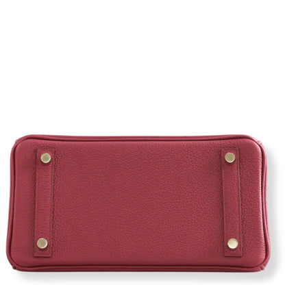 HERMÈS BIRKIN 25 RUBIS TOGO LEATHER BAG