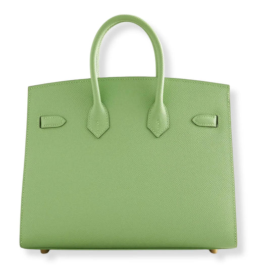 HERMÈS BIRKIN 25 VERT CRIQUET EPSOM LEATHER BAG