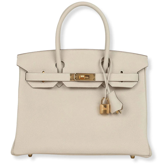 HERMÈS BIRKIN 30 CRAIE TOGO LEATHER BAG