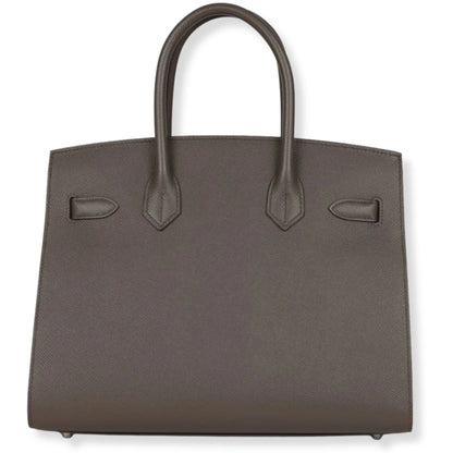 HERMÈS BIRKIN 30 GRIS ETAIN EPSOM LEATHER BAG