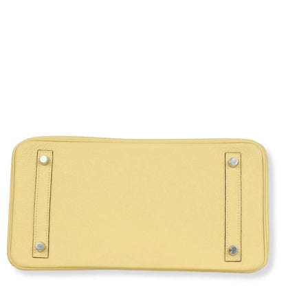 HERMÈS BIRKIN 30 JAUNE POUSSIN TOGO LEATHER BAG