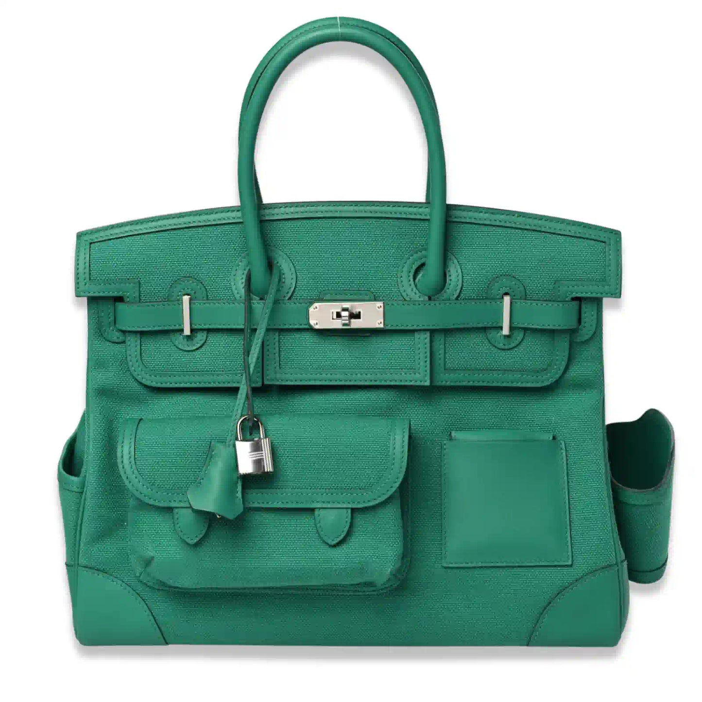 HERMÈS BIRKIN CARGO 35 VERT GOELAND SWIFT BAG
