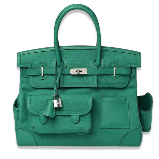 HERMÈS BIRKIN CARGO 35 VERT GOELAND SWIFT BAG