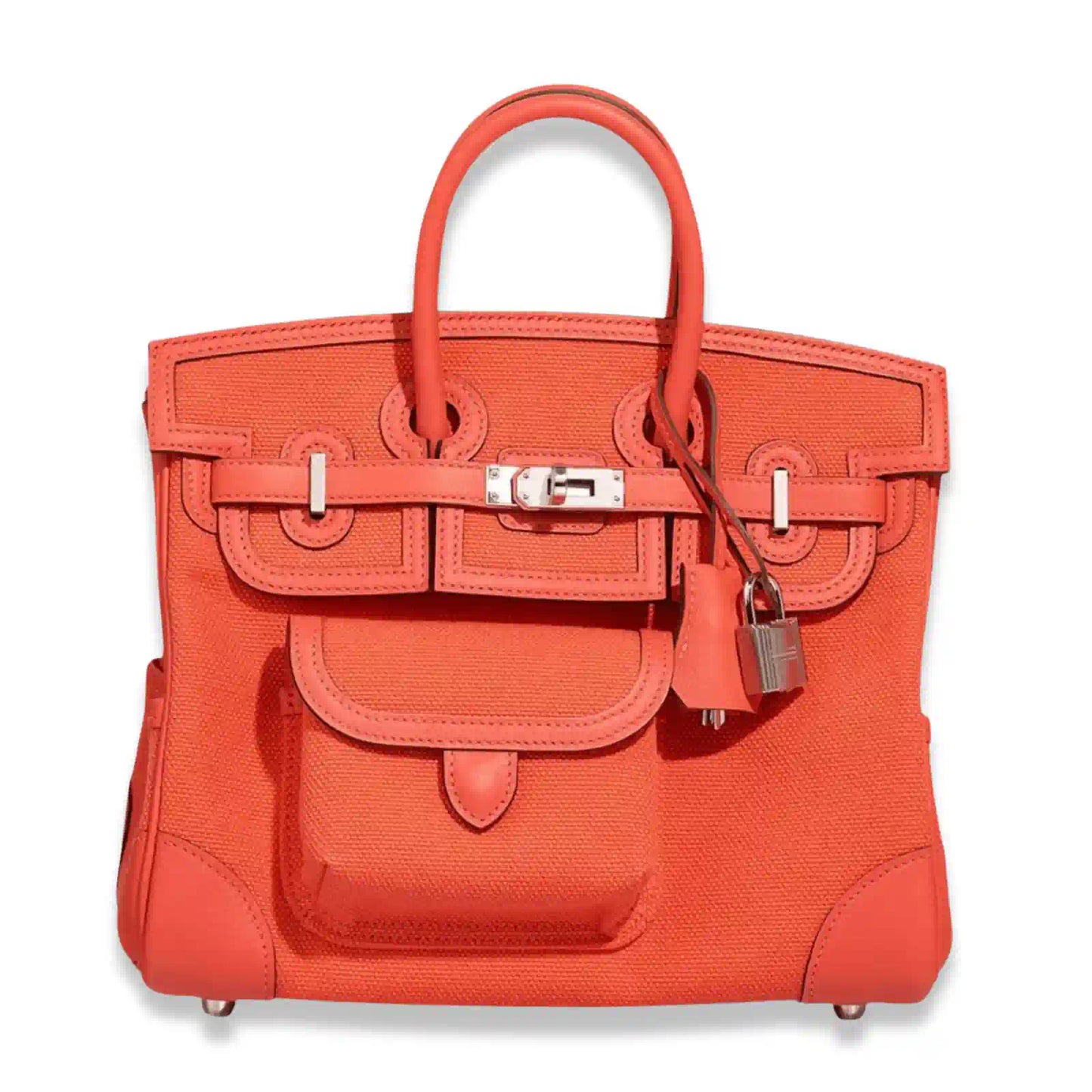 HERMÈS BIRKIN CARGO 25 ORANGE FIELD SWIFT BAG
