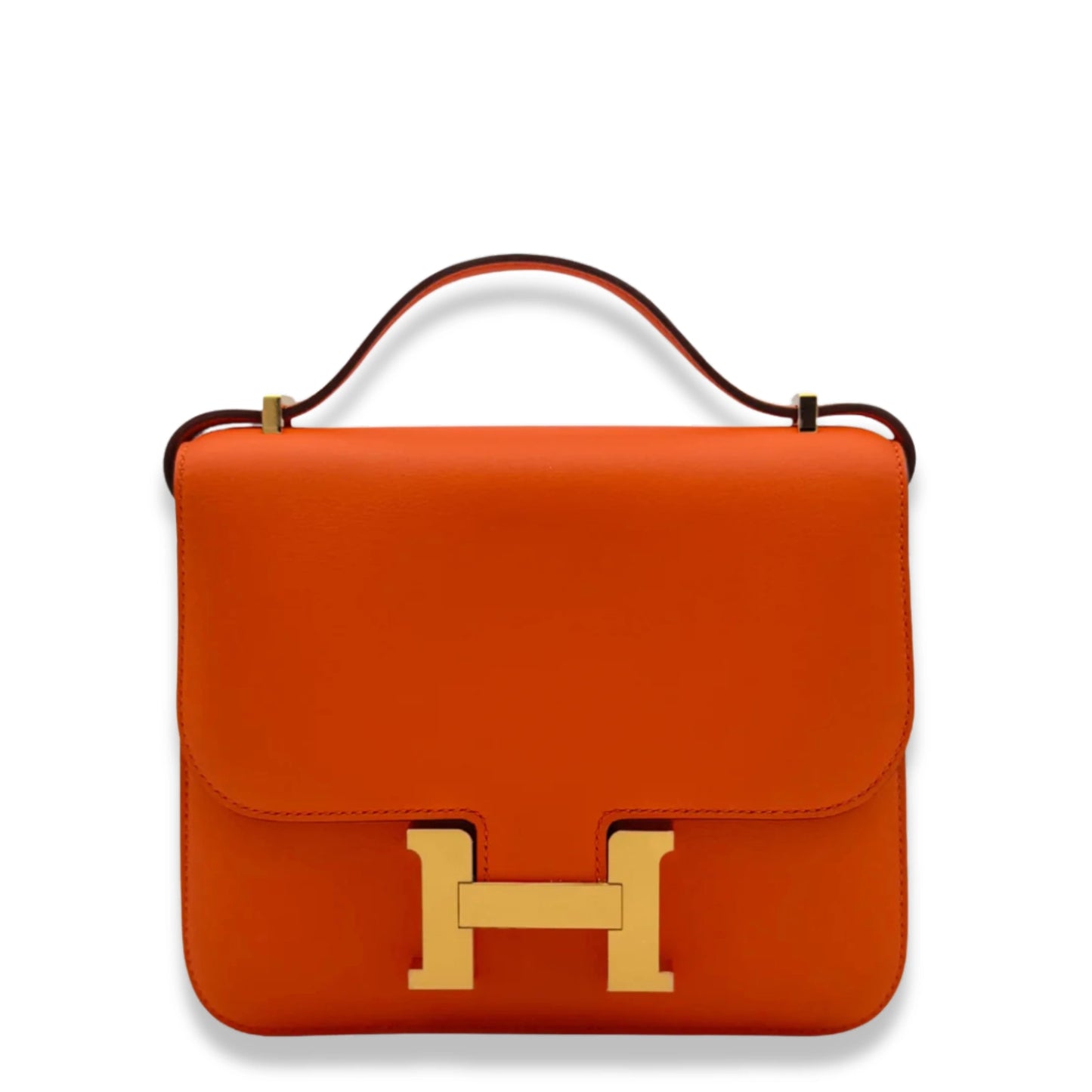 HERMÈS CONSTANCE 18 SWIFT ORANGE GOLD HARDWARE