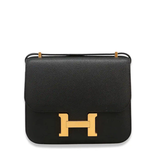 HERMÈS CONSTANCE 18 BLACK EPSOM BAG