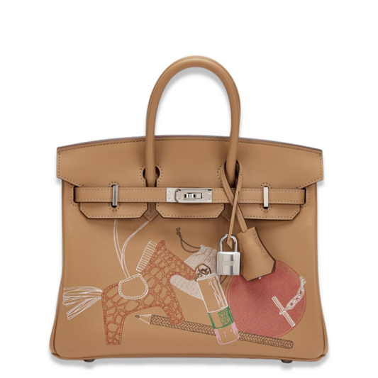 HERMÈS KELLY 25 IN & OUT BISCUIT SWIFT BAG