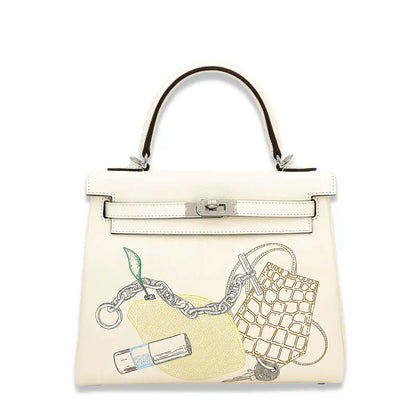 HERMÈS KELLY 25 IN & OUT NATA SWIFT BAG