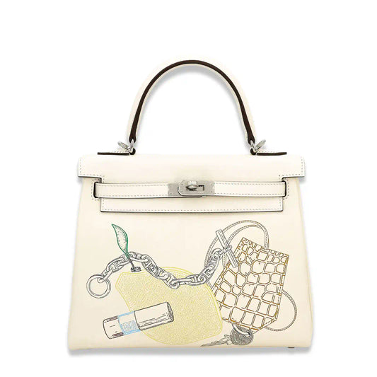 HERMÈS KELLY 25 IN & OUT NATA SWIFT BAG