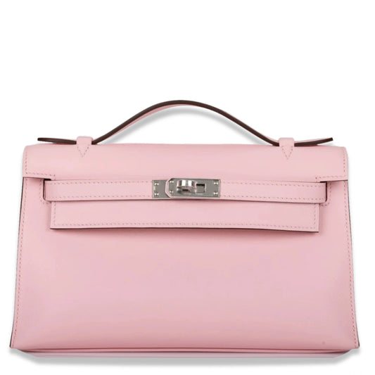 HERMÈS KELLY ROSE SAKURA SWIFT POCHETTE BAG