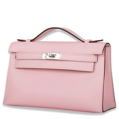 HERMÈS KELLY ROSE SAKURA SWIFT POCHETTE BAG