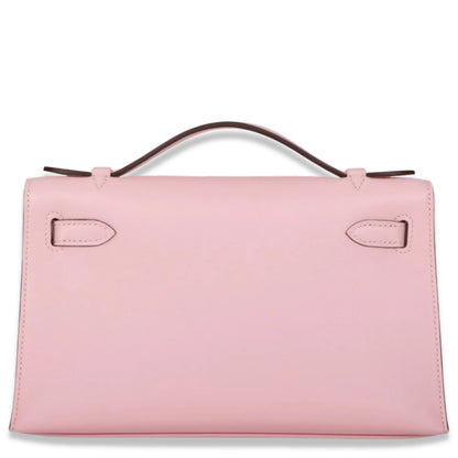 HERMÈS KELLY ROSE SAKURA SWIFT POCHETTE BAG