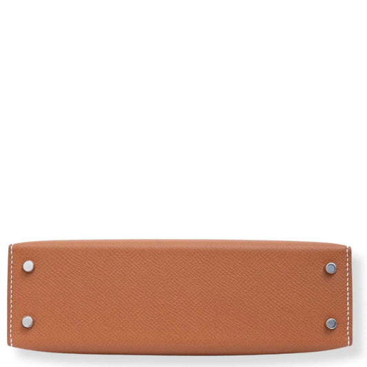 HERMÈS MINI KELLY GOLD EPSOM LEATHER BAG
