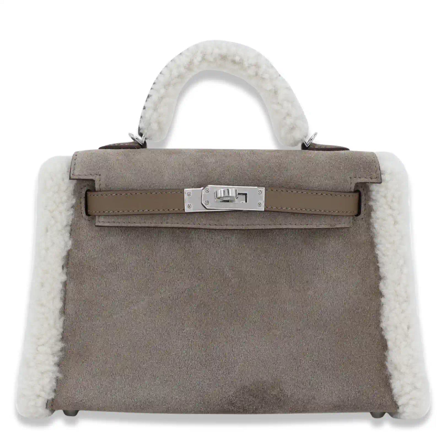 HERMÈS MINI KELLY TEDDY ETOUPE GRIZZLY BAG
