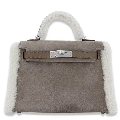 HERMÈS MINI KELLY TEDDY ETOUPE GRIZZLY BAG