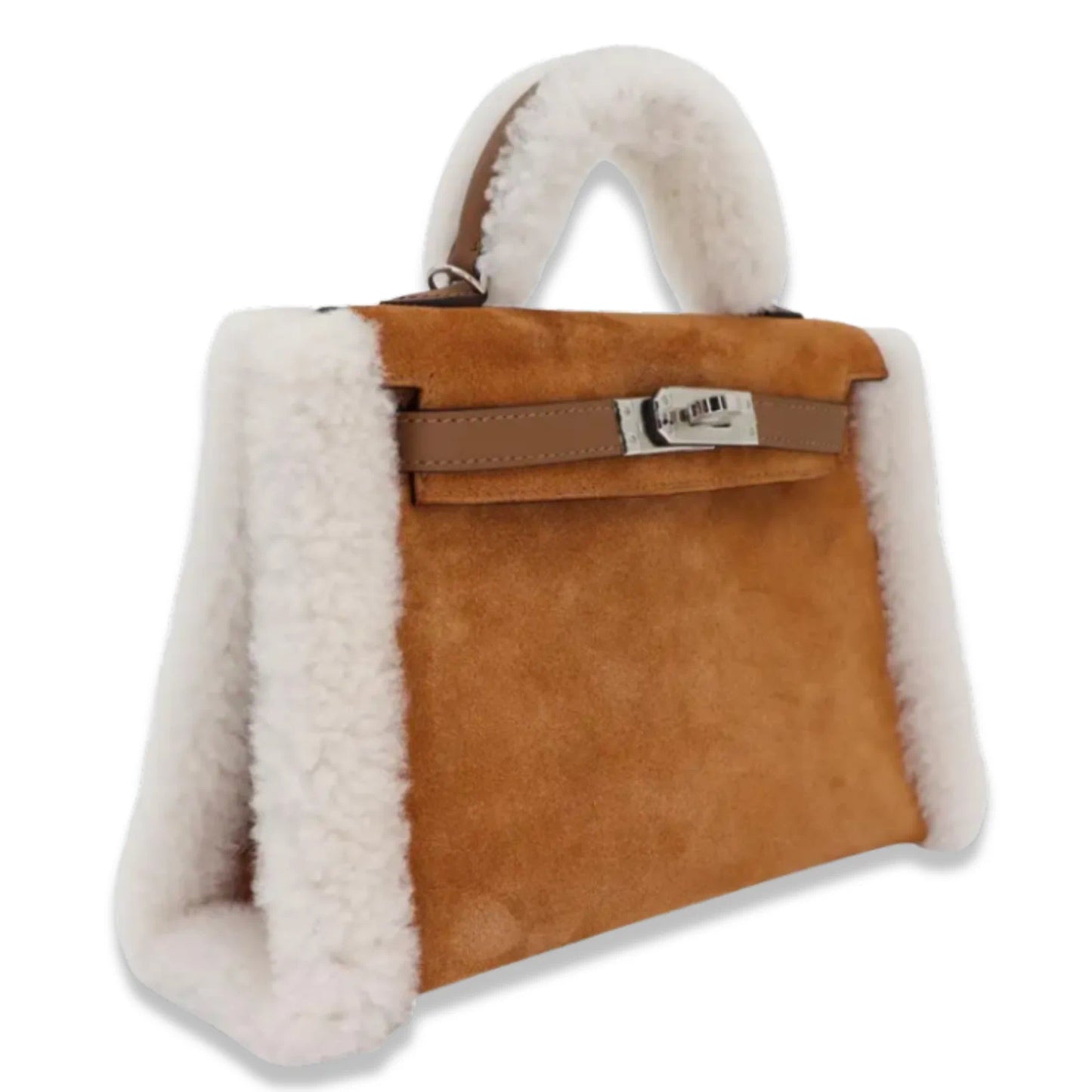HERMÈS MINI KELLY TEDDY ECRU CALFSKIN BAG