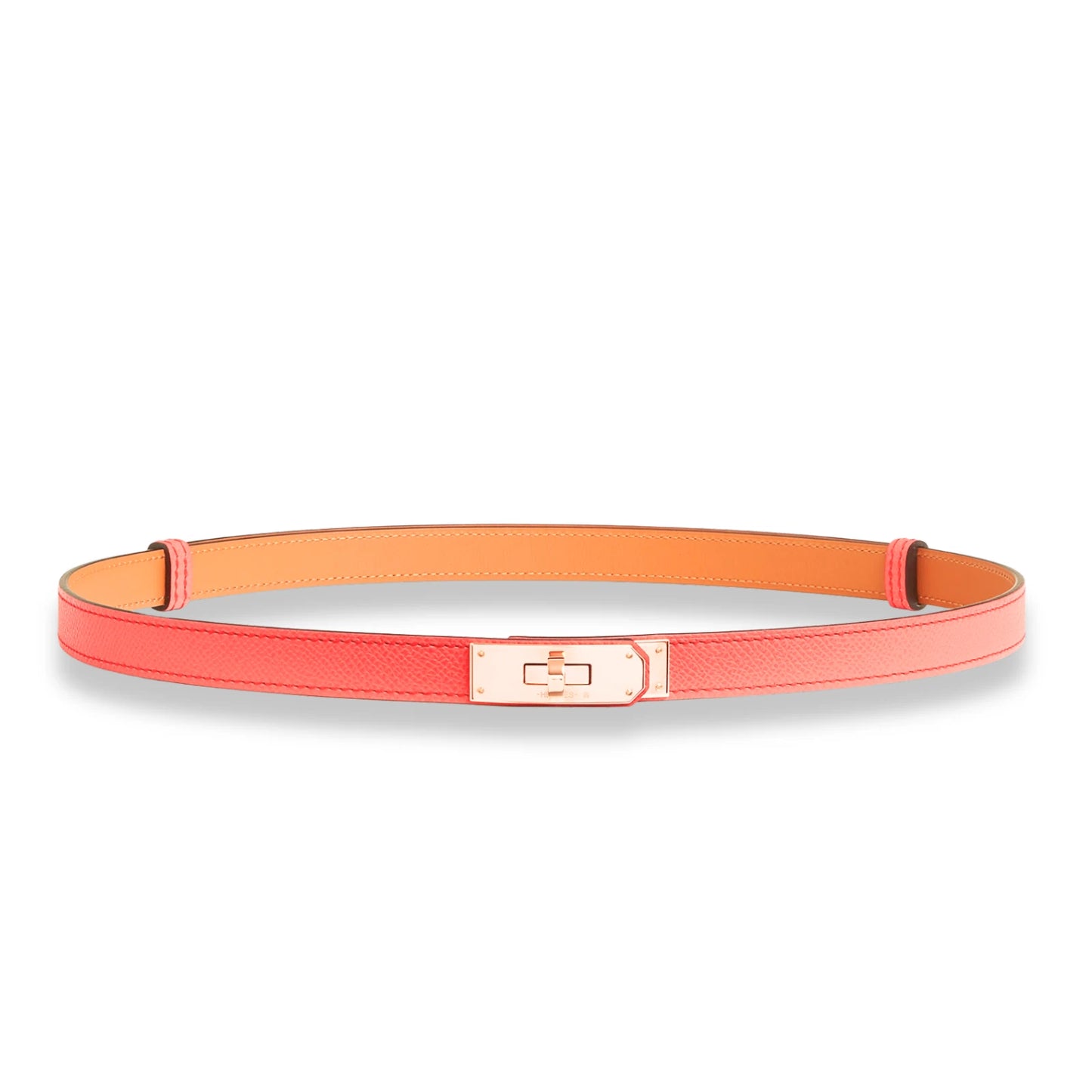 HERMÈS ORANGE FIELD KELLY BELT