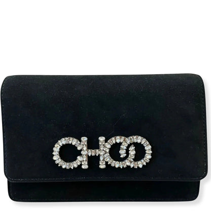 JIMMY CHOO KALINA BLACK CROSS BODY BAG