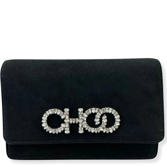 JIMMY CHOO KALINA BLACK CROSS BODY BAG