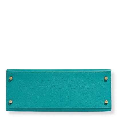 HERMÈS KELLY 28 BLUE PAON EPSOM LEATHER BAG