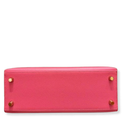 BOLSO HERMÈS KELLY 25 EPSOM DE PIEL ROSA AZALEA