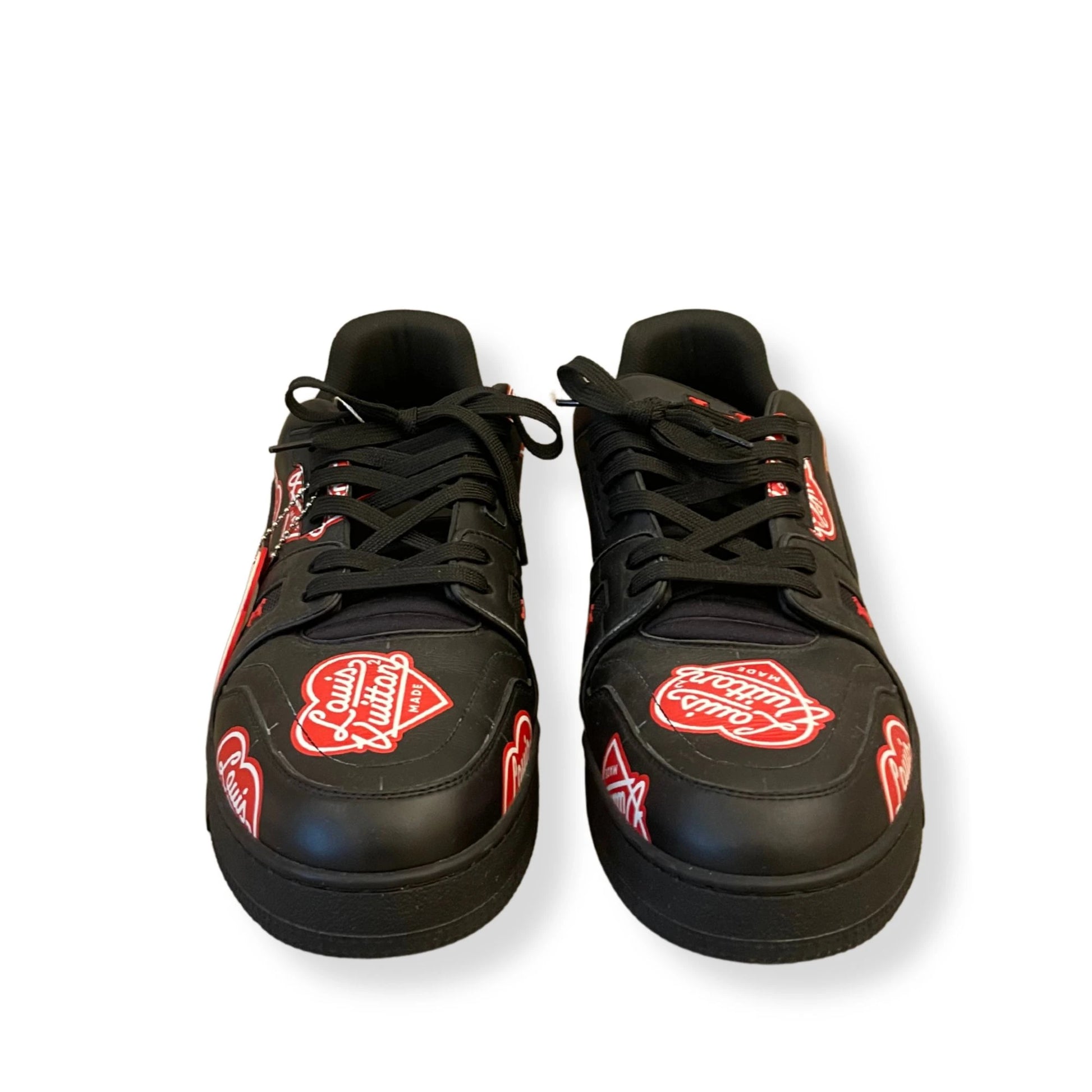 Nigoコラボ！Louis Vuitton LVトレーナー スニーカー 黒 Louis Vuitton Louis Vuitton X Nigo Trainer Black Denim