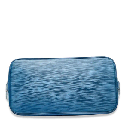 LOUIS VUITTON ALMA MM BLUE EPI LEATHER BAG
