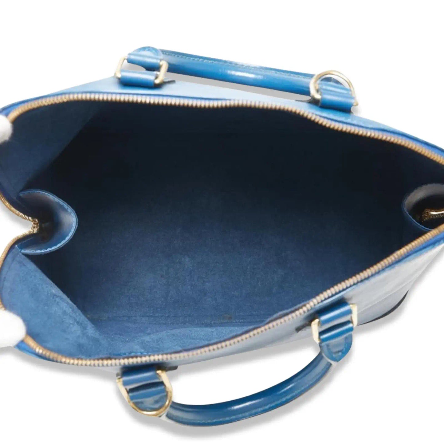 LOUIS VUITTON ALMA MM BLUE EPI LEATHER BAG