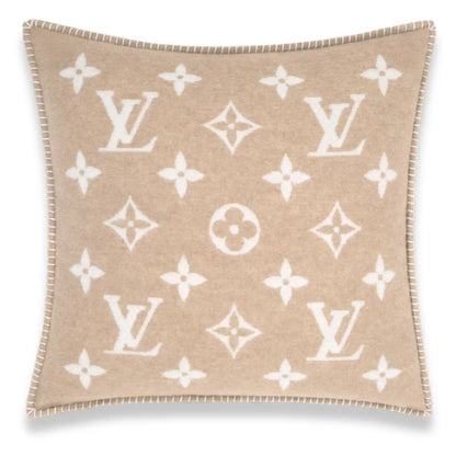 LOUIS VUITTON BEIGE NEO MONOGRAM PILLOW