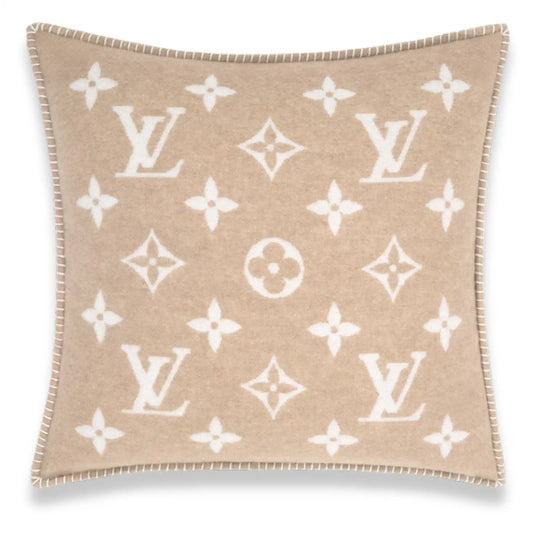 LOUIS VUITTON BEIGE NEO MONOGRAM PILLOW