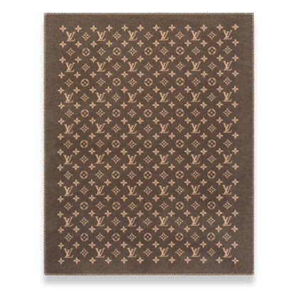 LOUIS VUITTON BROWN CLASSIC MONOGRAM BLANKET