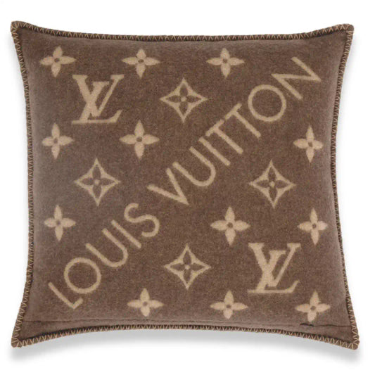 LOUIS VUITTON BROWN NEO MONOGRAM PILLOW