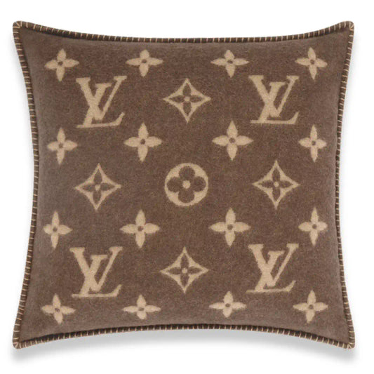 LOUIS VUITTON BROWN NEO MONOGRAM PILLOW