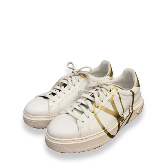 LOUIS VUITTON WHITE TIME OUT SNEAKERS