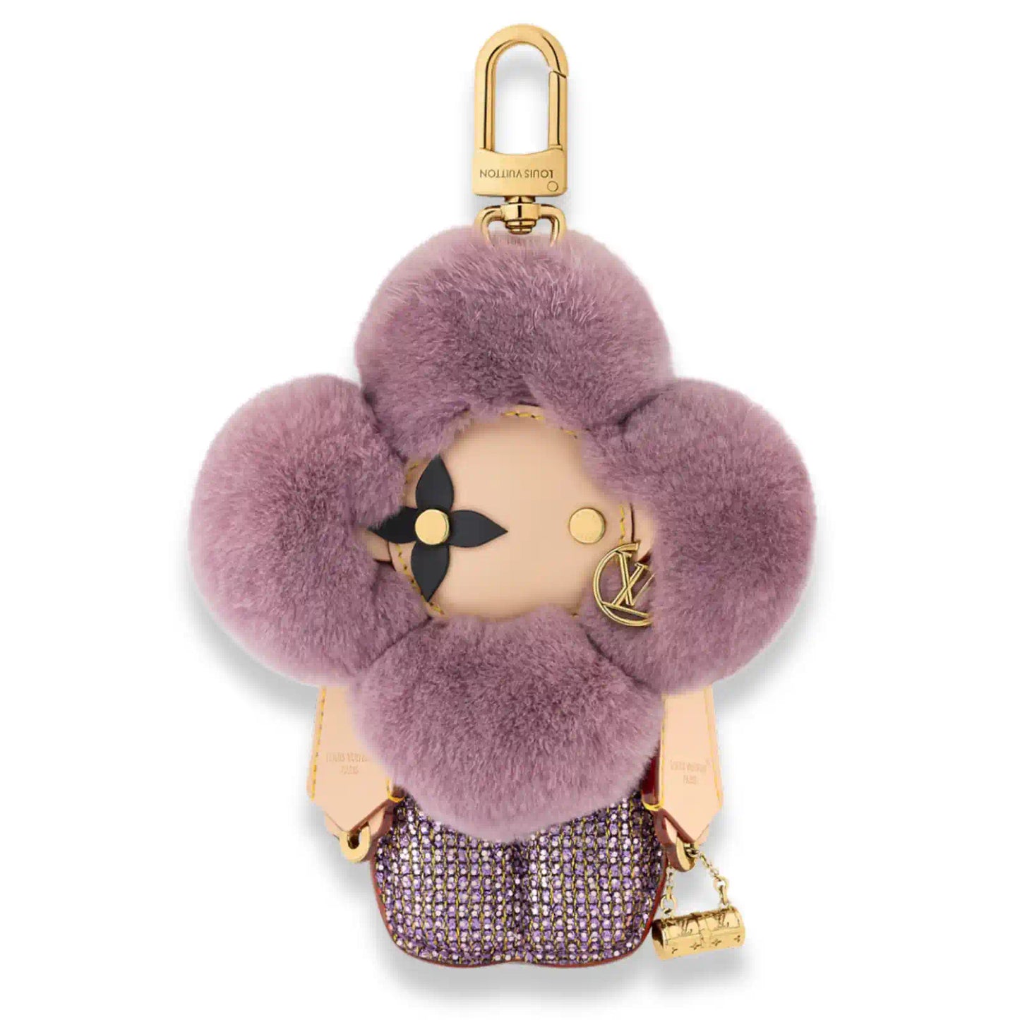 LOUIS VUITTON PURPLE VIVIENNE FASHIONISTA BAG CHARM