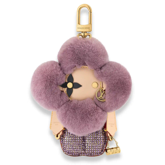 LOUIS VUITTON PURPLE VIVIENNE FASHIONISTA BAG CHARM