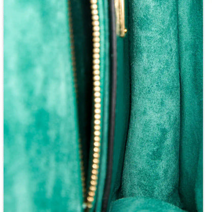 MIU MIU GREEN LADY JEWELL BAG