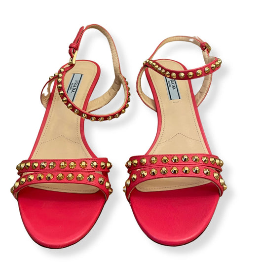 Prada PINK STUDS SANDALS