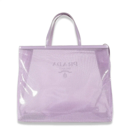 PRADA PURPLE BAG SEQUINS LOGO