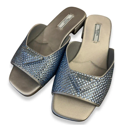PRADA SATIN SLIDES