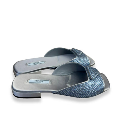PRADA SATIN SLIDES