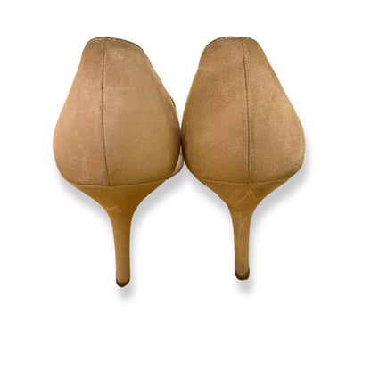 OSCAR DE LA RENTA BEIGE STILETTOS