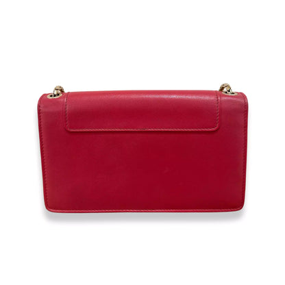 BOLSO BVLGARI CON CADENA, CARTERA ROSA